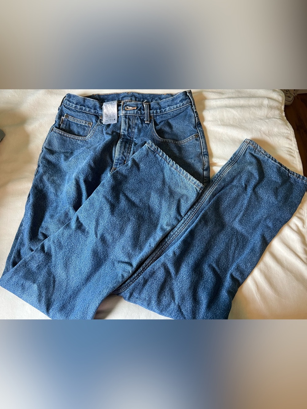 Carhartt Men's Thermal Blue Denim Jeans